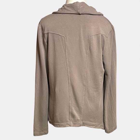 H by Bordeaux Asymmetrical Moto Fleece Knit Jacket Size M - Picture 3 of 8